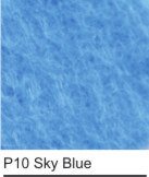 Felt polyester P10 sky blue    sheets