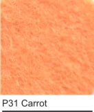 Felt polyester P31 carrot   rolls